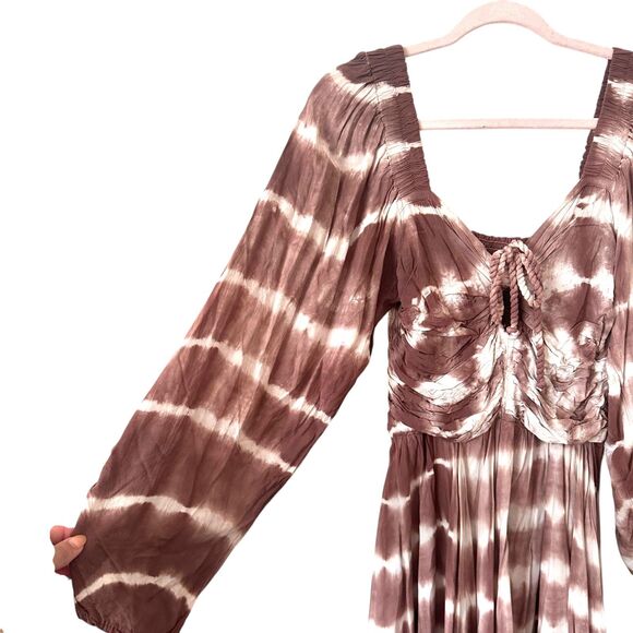 JEN'S PIRATE BOOTY Tie Dye Cutout Boho Mini Dress Small - Picture 4 of 5